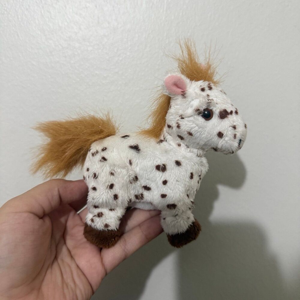 FurReal Friends Snuggimals Walkin Ponies White With Brown Spots Horse Pony